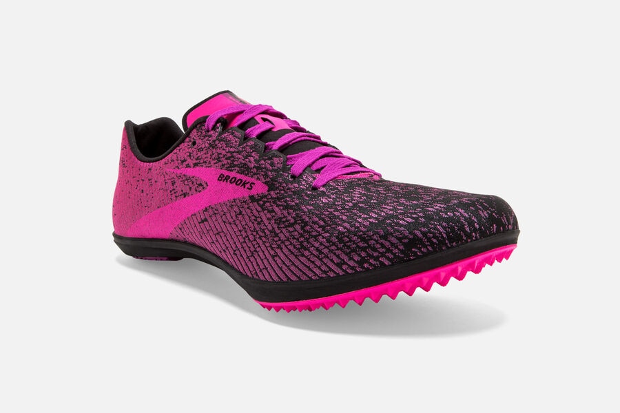 Brooks Mach 19 Spikeless Spikes Shoes - Womens - Pink/Black - JX1246079